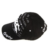 Letter Printed Baseball Hip Hop Fitted Cap