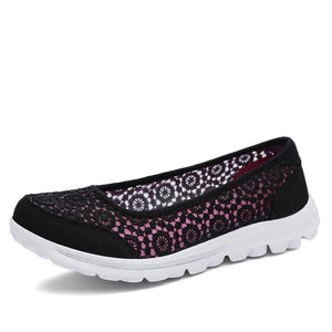 Women Comfortable Flat Air Mesh Shoes