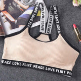 Women's Sports Top Push Up Fitness Running Yoga Bra