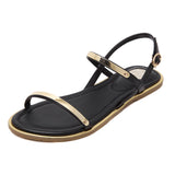 Women Buckle Strap Thin Belt Sandals