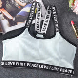 Women's Sports Top Push Up Fitness Running Yoga Bra