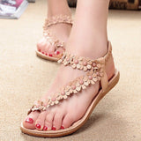 Flowers Bohemian Ladies Flat Sandals