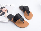 Summer Style Hair ball Flats Slippers