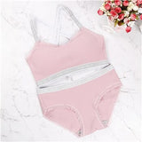 Women Comfort Bra Panties Set