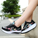 Women Comfortable Wedges Sneakers