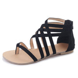 Women Rome Style Cross Tied Sandals