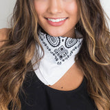 Female Linen Bandana Rock Hair Scarf