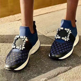 Rhinestone Women Breathable Mesh Shoes