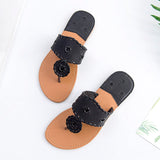 Summer Style Hair ball Flats Slippers