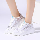 Breathable Flower Woman Sneakers 