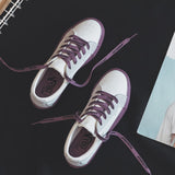 Mixed Colors Lace Up Female Fashion Sneakers 