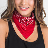 Female Linen Bandana Rock Hair Scarf