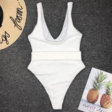 Bikini Swiming Suit Women One Piece Swimsuit Belt Sexy Swimsuit White Swimsuit Women 2019 Swim Suit Women Swimwear