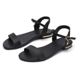 Women Leather Fashion Flat Sandals