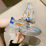 Trend Women Transparent Jelly Sneakers 