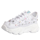 Woman's Breathable Flower Sneakers