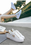 Women Breathable PU Leather Sneakers 