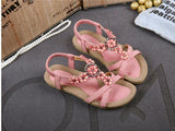 Women Flowers Flat Rhinestones Sandals