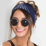 Female Linen Bandana Rock Hair Scarf