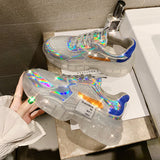 Trend Women Transparent Jelly Sneakers 