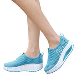 Sport Fashion Mesh Swing Wedges Sneakers