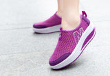 Sport Fashion Mesh Swing Wedges Sneakers