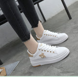 Women Breathable PU Leather Sneakers 