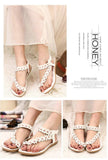 Flowers Bohemian Ladies Flat Sandals  