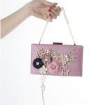 Handmade Floral Clutch Chain Purse