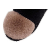 Women Snow Flats Faux Fur Shoes