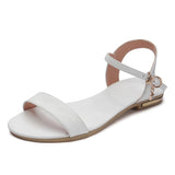 Women Leather Fashion Flat Sandals