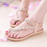 Flowers Bohemian Ladies Flat Sandals