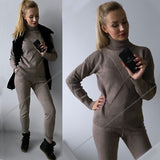 Women Winter Trousers+Jumper Set