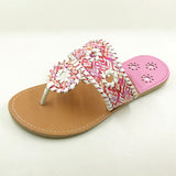 Summer Style Hair ball Flats Slippers