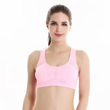 Women Workout Stretch Tank Top Yoga Padded Vest Sport Bra Tops Racerback Sports Bra