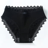 Women's Cotton Lace Comfort Panties -Buy One Get 2 Free-