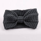 Winter Warmer Ear Knitted Headband Turban For Lady Women Crochet Bow Wide Stretch Hairband Headwrap Hair Accessories