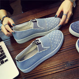 Women Denim Flats Casual Jeans Shoes