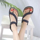 Flat Bohemia Flip Flop Crystal Sandals