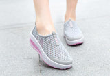 Sport Fashion Mesh Swing Wedges Sneakers