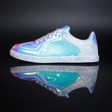 Women Flats Glisten Superstar Sneakers