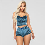 Sexy Body-con Sleeveless Tops Short Set