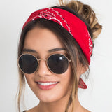 Female Linen Bandana Rock Hair Scarf