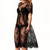 Women Off Shoulder Lace Nightgown