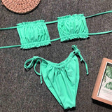 Sexy Bandeau Swimsuit Women Two-pieces Bikini Set