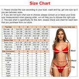 Women's Bandeau Chain High Waist Bikini Two Pieces Swimsuit