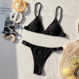 Women's Sexy High Cut Swimwear Two-Pieces Bikini Set