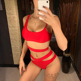 Women's Sexy High Waist Bikini Set Two Piece Swimsuit