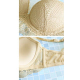 Sexy Deep V Push Up Embroidery Lace Bra Underwear Set