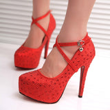 women high heels wedding shoes